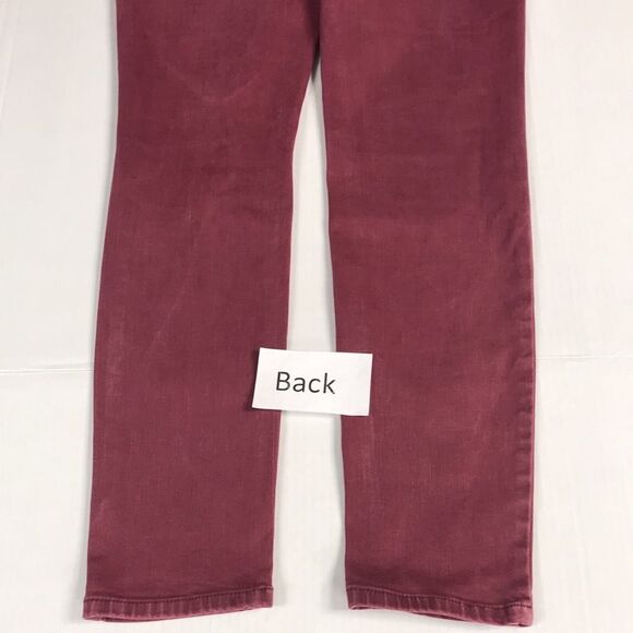 REFUGE Distressed Burgundy Maroon Skinny Jeans Womens Sz 8 Ripped Stretch Denim - Picture 4 of 13